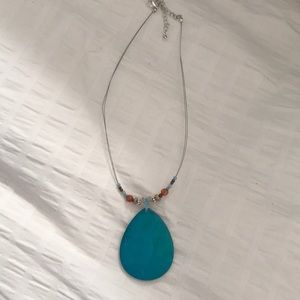 Teal necklace